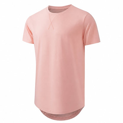 🔥Men's 12-Pack Cotton Hipster Hip Hop Longline Crewneck T-Shirt