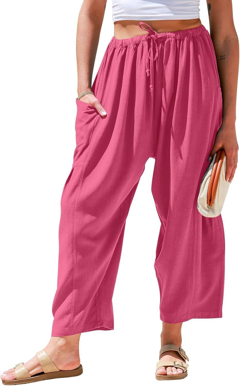 🔥FINAL SALE⚡Women's  Linen Wide Leg Pants