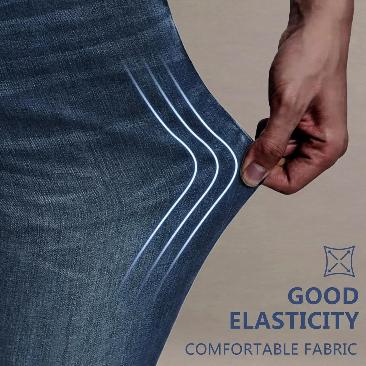 🔥 BEST SELLER | 6PCS $24.99 | Men’s Stretch Cotton Loose-Fit Drawstring Jeans