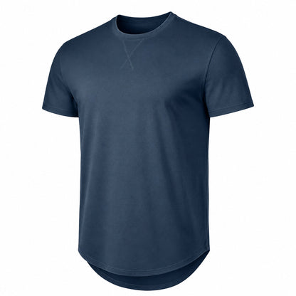 🔥Men's 12-Pack Cotton Hipster Hip Hop Longline Crewneck T-Shirt