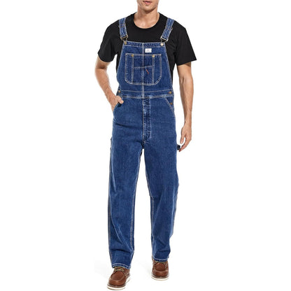 🔥Last Day Promotion🔥Men's Denim Bib Overalls,  Workwear with Adjustable Straps and Convenient Tool Pockets