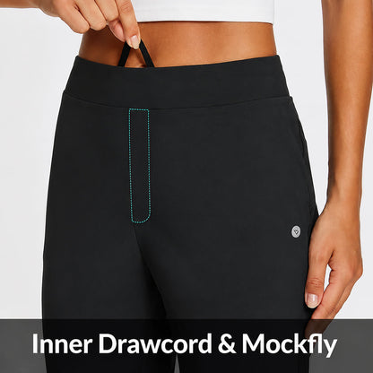 Women's High Waist Stretch Ankle Pants with Pockets – Golf, Work & Casual