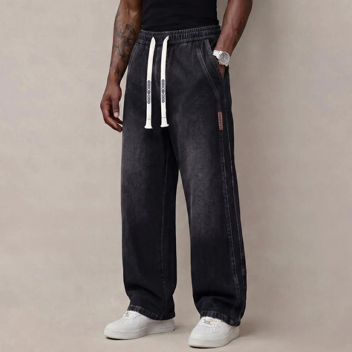 🔥 BEST SELLER | 6PCS $24.99 | Men’s Stretch Cotton Loose-Fit Drawstring Jeans