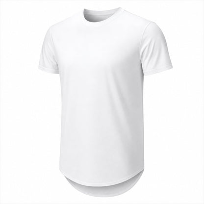 🔥Men's 12-Pack Cotton Hipster Hip Hop Longline Crewneck T-Shirt