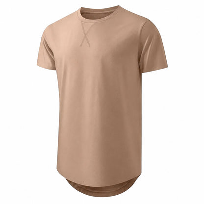 🔥Men's 12-Pack Cotton Hipster Hip Hop Longline Crewneck T-Shirt