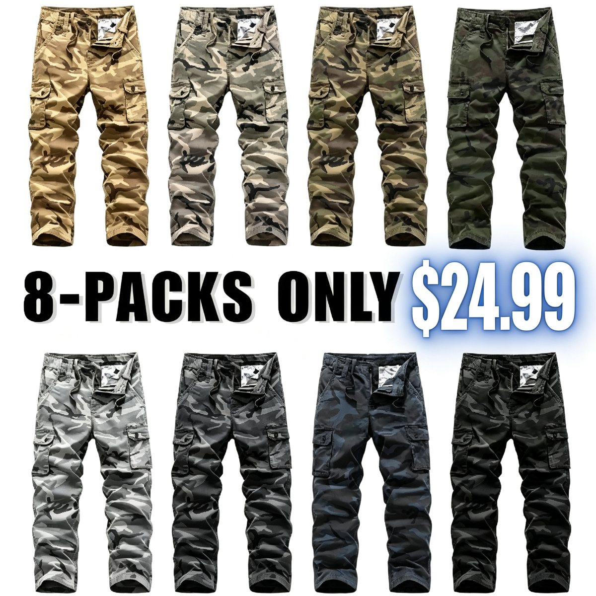 Men’s practical camouflage cargo pants