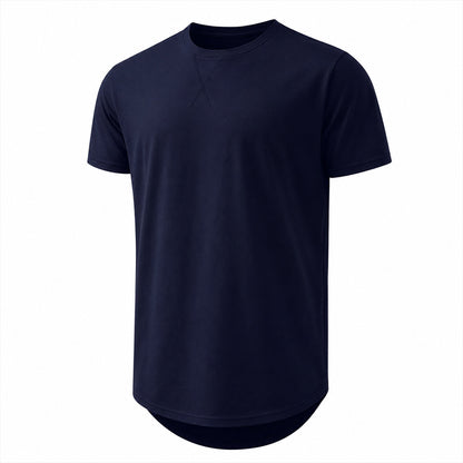 🔥Men's 12-Pack Cotton Hipster Hip Hop Longline Crewneck T-Shirt