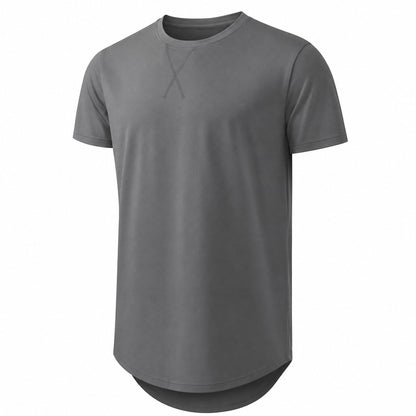 🔥Men's 12-Pack Cotton Hipster Hip Hop Longline Crewneck T-Shirt
