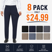 9-PACK ONLY $29-(Black / Dark Navy / Charcoal / Navy / Gray / Khaki / Slate Blue / Dark Gray / Stone)