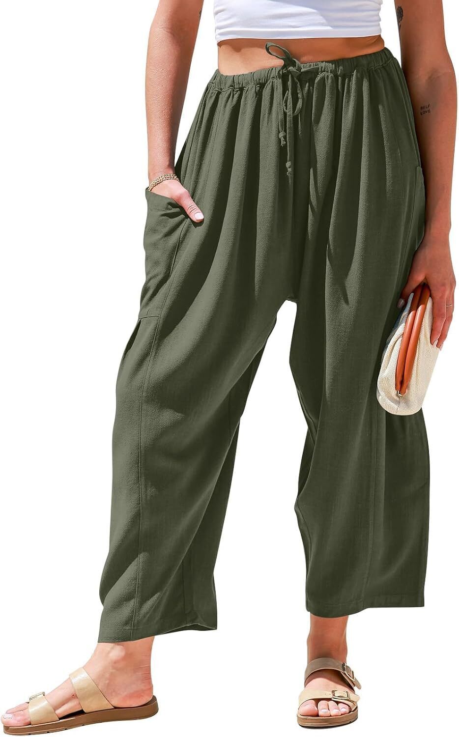 🔥FINAL SALE⚡Women's  Linen Wide Leg Pants
